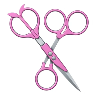 scissor pink sticker