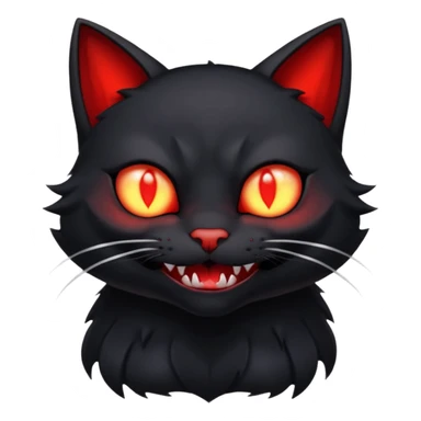  red vampire cat sticker