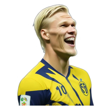 erling haaland celebrating sticker