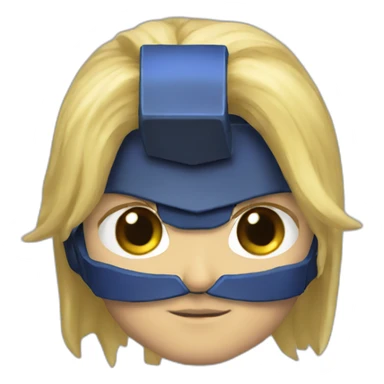 starcraft blonde hair marine male sticker