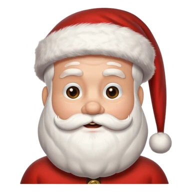 santa clause without beard  sticker