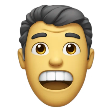 grimacing sticker