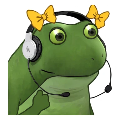 Headphones with bows sticker