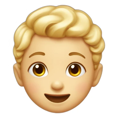 Cute winking baby sticker