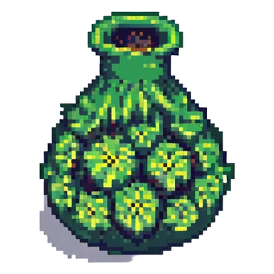 stinky smell, pixel art style sticker