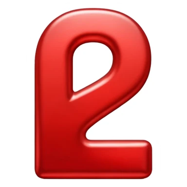 Red number "2" sticker