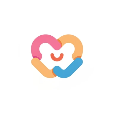 kpop fandom logo, cute, expressive, minimal sticker