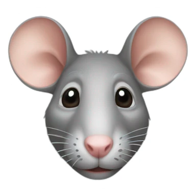 Realistic rat sticker