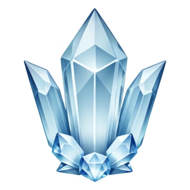 generate beautiful white crystal capital i sticker