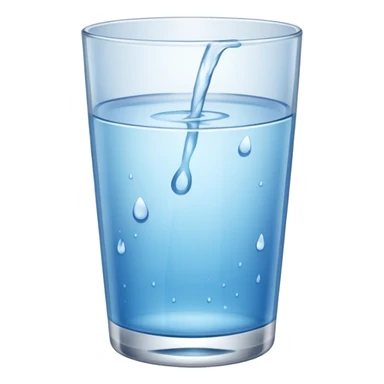 glass of water sticker