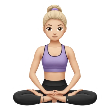 pilates girl sticker
