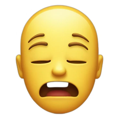 emoji face in pain sticker