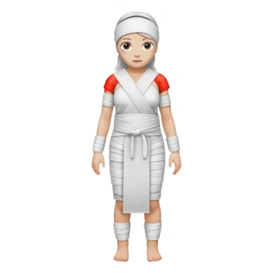 Ganze Frau mit Verband sticker