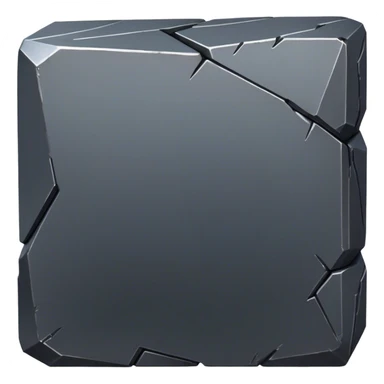 Cinematic Realistic Iron Ore, Strong and solid, with a dark, heavy surface marked by sharp angles and a faint metallic sheen. The deep gray color radiates durability and strength, while soft reflections show off the rugged texture. Soft glowing outline, capturing the essence of resilience and rugged strength in raw iron ore. sticker