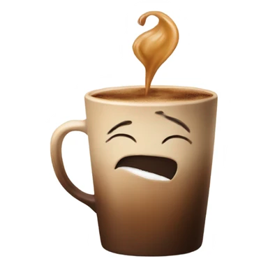 Coffee blowing a kiss sticker