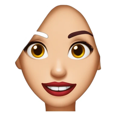 Megan Fox with vampire teeth sticker