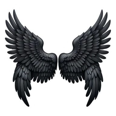 black Angel wings sticker