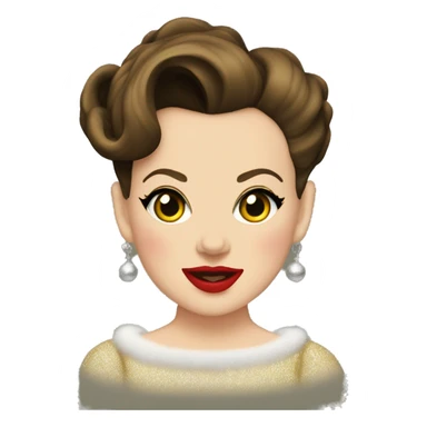 Judy garland Christmas sticker