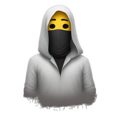 Mysterious man with no face sticker