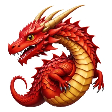 Red dragon sticker