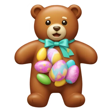 easter gummie bear sticker