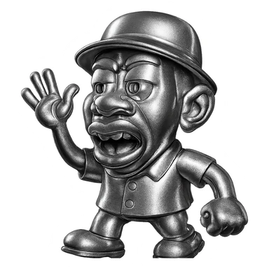 Tyler, the Creator as a cartoon figure in CHROMAKOPIA style, exaggerated features, vivid color palette, surreal background, energetic and creative vibe sticker