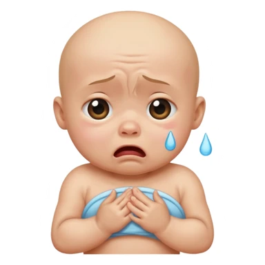  Cry baby trying to be calm sticker