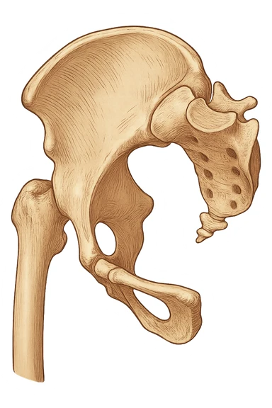 Bacino ruotato in senso orario sticker