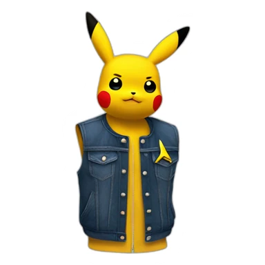 Pikachu avec un gilet Fnac sticker