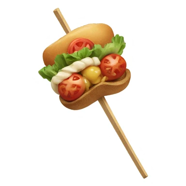 A skewer with food  sticker