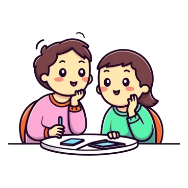 Gossip time sticker