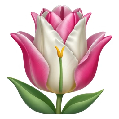 Una oveja linda con un tulipán rosa sticker