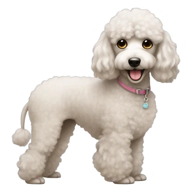 cute poodle sticker