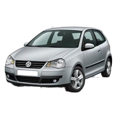 VW polo light grey 2006 sticker