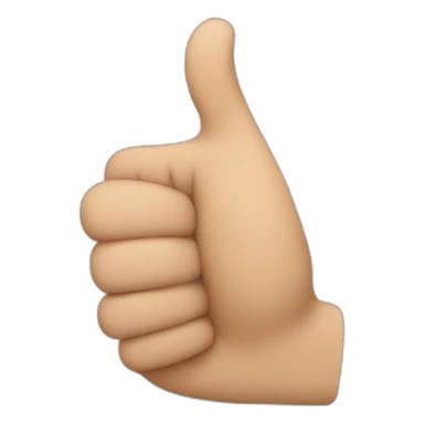 half thumb up sticker
