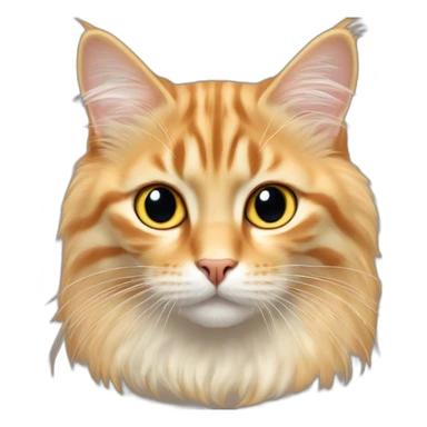 Norwegian Forrest cat light orange sticker