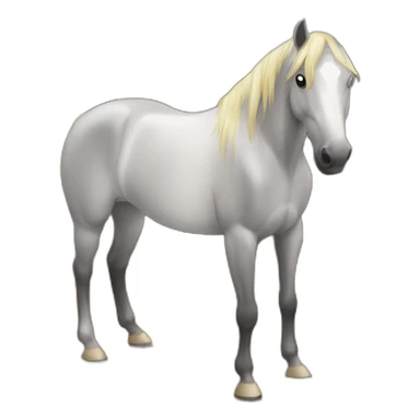horse in a stable sticker