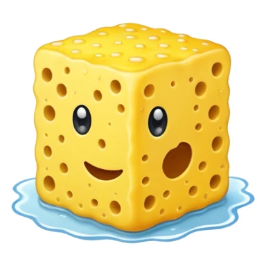 sponge in kitchen sticker