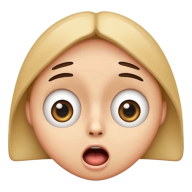 Surprised face sticker