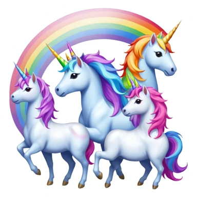 Feen mit Einhörnern sticker