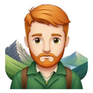 Irishman on mountain sticker