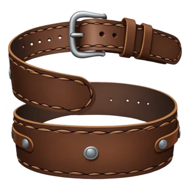 A whipping belt sticker