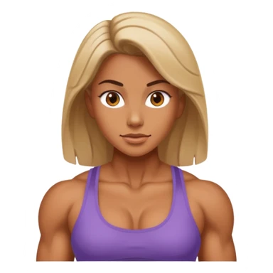 Woman quad muscle sticker