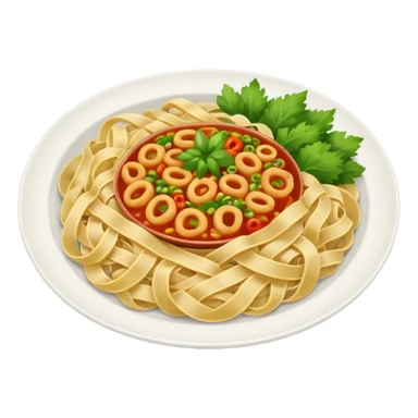 Plato de comida asiática sticker