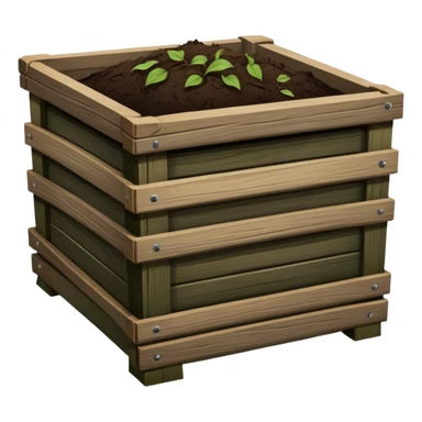 Compost Bin with compost sticker