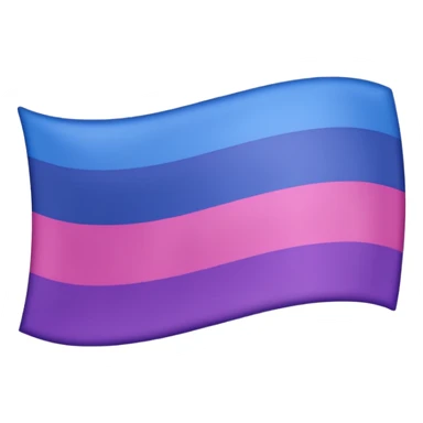 La bandera que representa la bisexualudad sticker
