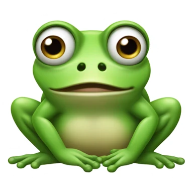 Extremely embarrassed frog sticker