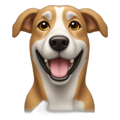 belgian dog smyling sticker