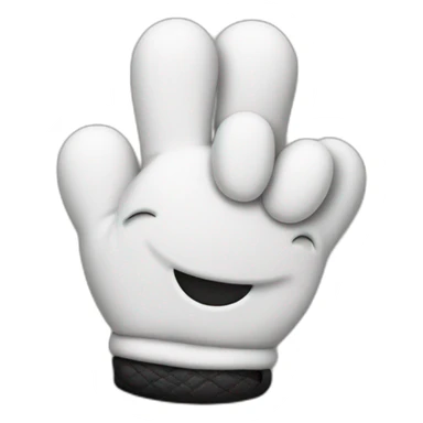 mickey glove thumb up sticker