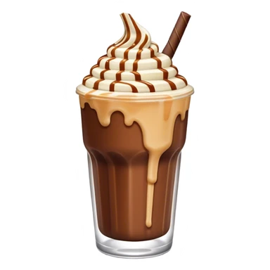 chocolate caramel swirl milkshake sticker